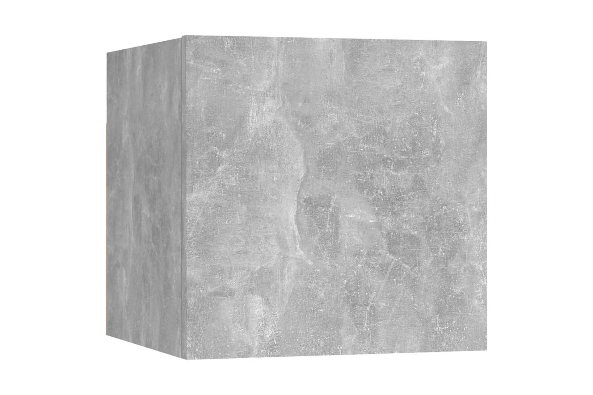 Nattbord betonggrå 30,5x30x30 cm sponplate - Grå - Møbler - Bord - Avlastningsbord - Sengebord & nattbord