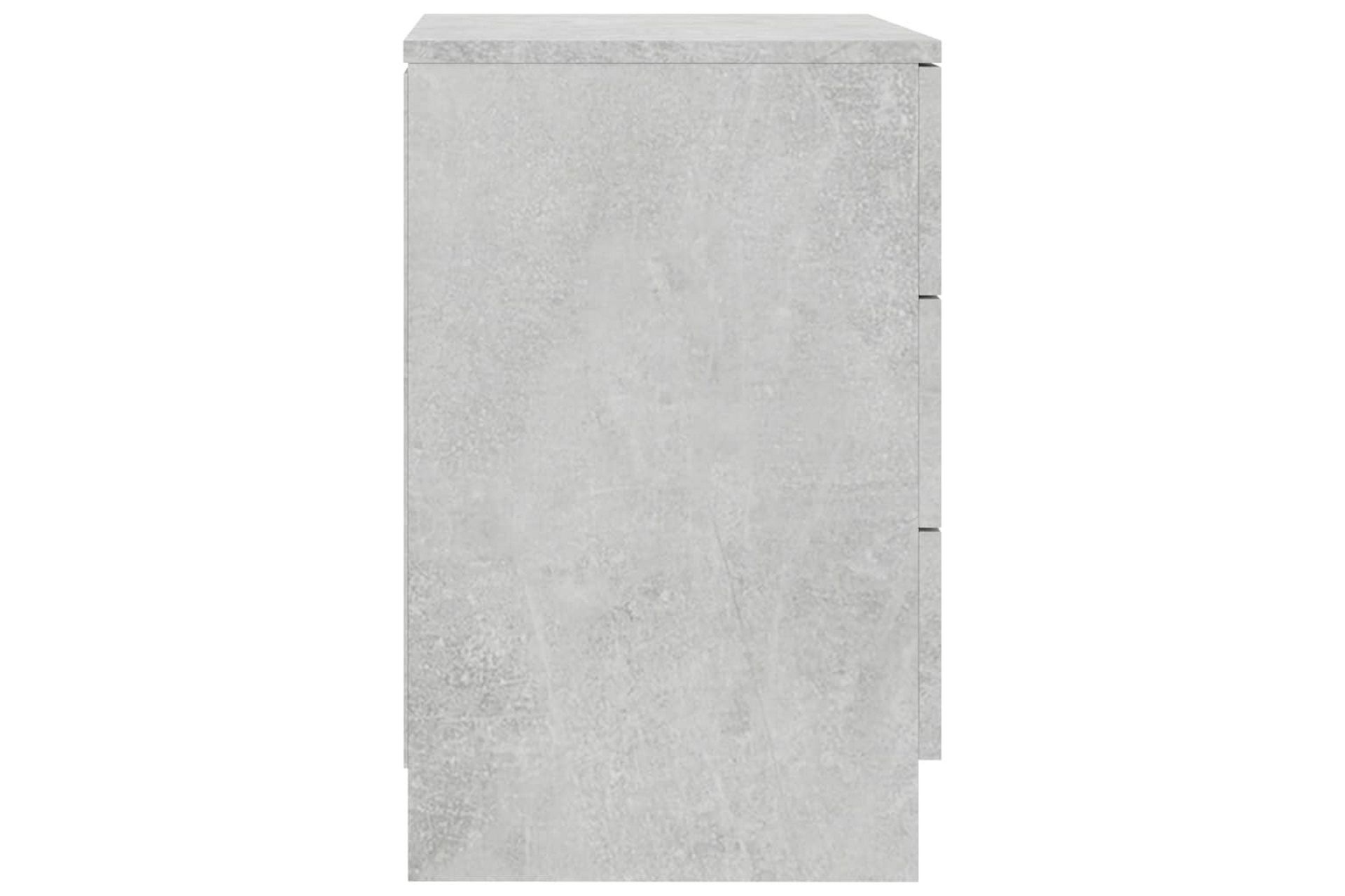 Nattbord betonggrå 38x35x56 cm sponplate - Grå - Møbler - Bord - Avlastningsbord - Sengebord & nattbord