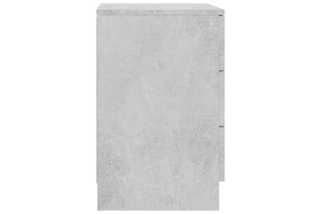 Nattbord betonggrå 38x35x56 cm sponplate - Grå - Møbler - Bord - Avlastningsbord - Sengebord & nattbord