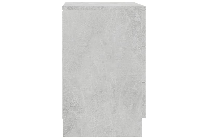 Nattbord betonggrå 38x35x56 cm sponplate - Grå - Møbler - Bord - Avlastningsbord - Sengebord & nattbord