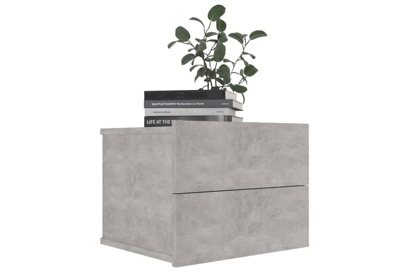 Nattbord betonggrå 40x30x30 cm sponplate - Grå - Sengebord & nattbord