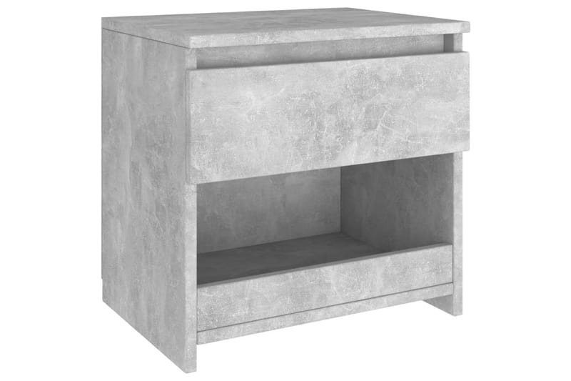 Nattbord betonggrå 40x30x39 cm sponplate - Grå - Møbler - Bord - Avlastningsbord - Sengebord & nattbord