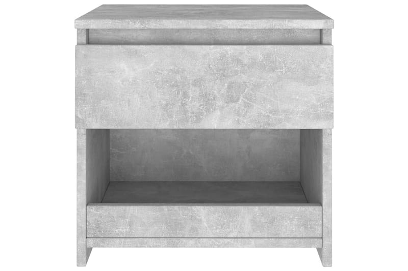 Nattbord betonggrå 40x30x39 cm sponplate - Grå - Møbler - Bord - Avlastningsbord - Sengebord & nattbord