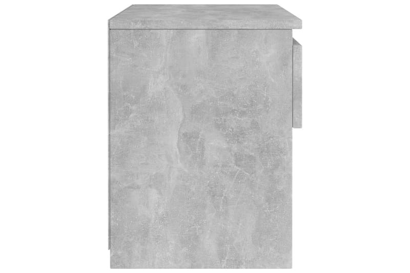 Nattbord betonggrå 40x30x39 cm sponplate - Grå - Møbler - Bord - Avlastningsbord - Sengebord & nattbord