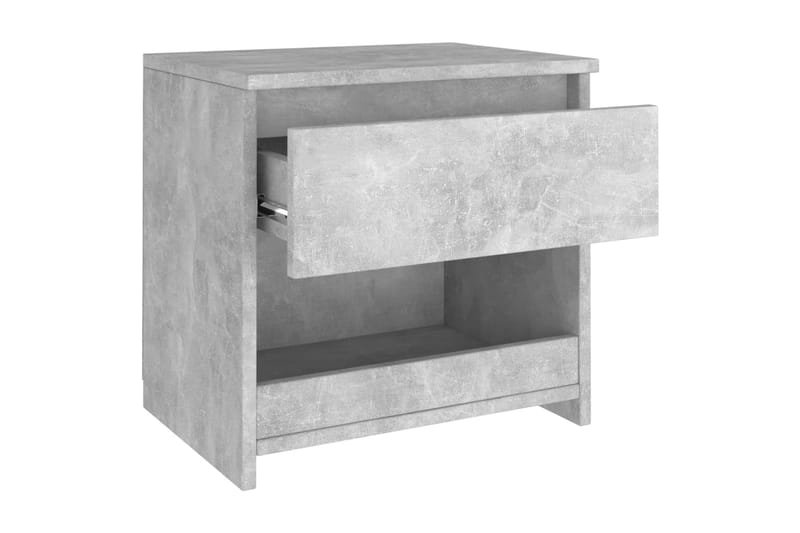 Nattbord betonggrå 40x30x39 cm sponplate - Grå - Møbler - Bord - Avlastningsbord - Sengebord & nattbord