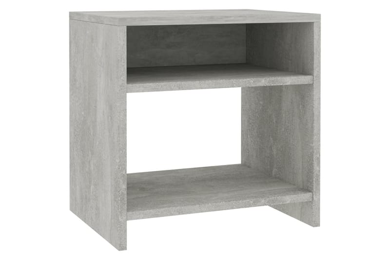 Nattbord betonggrå 40x30x40 cm sponplate - Grå - Møbler - Bord - Avlastningsbord - Sengebord & nattbord