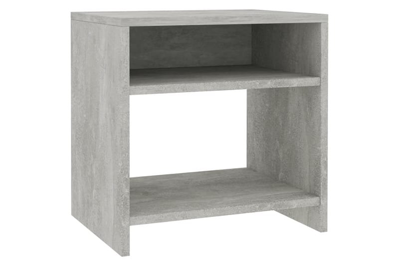 Nattbord betonggrå 40x30x40 cm sponplate - Grå - Sengebord & nattbord