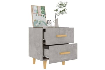 Nattbord betonggrå 40x35x47,5 cm - Grå - Møbler - Bord - Avlastningsbord - Sengebord & nattbord