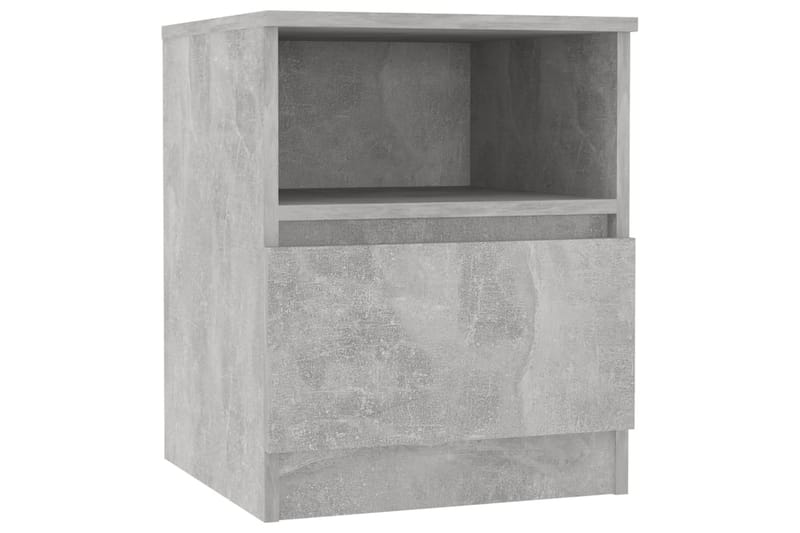 Nattbord betonggrå 40x40x50 cm sponplate - Grå - Møbler - Bord - Avlastningsbord - Sengebord & nattbord