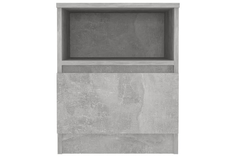 Nattbord betonggrå 40x40x50 cm sponplate - Grå - Møbler - Bord - Avlastningsbord - Sengebord & nattbord