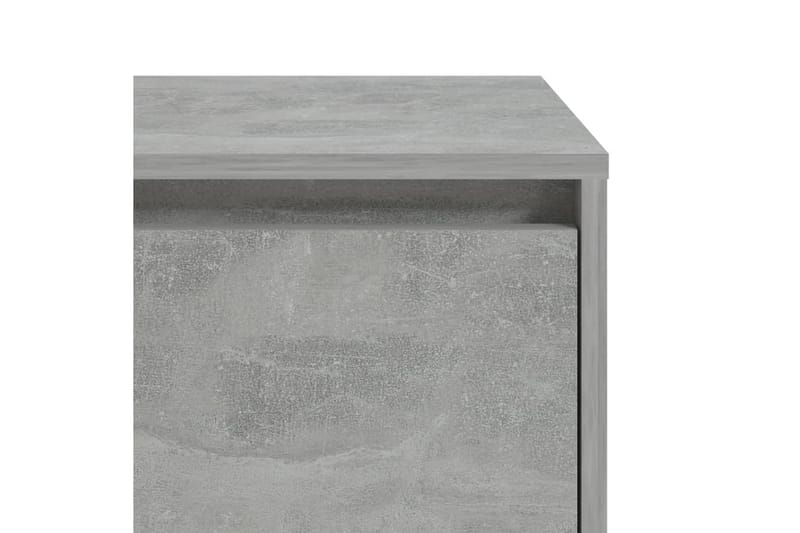 Nattbord betonggrå 45x34x44,5 cm sponplate - Grå - Møbler - Bord - Avlastningsbord - Sengebord & nattbord