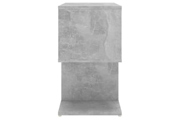 Nattbord betonggrå 50x30x51,5 cm sponplate - Grå - Møbler - Bord - Avlastningsbord - Sengebord & nattbord