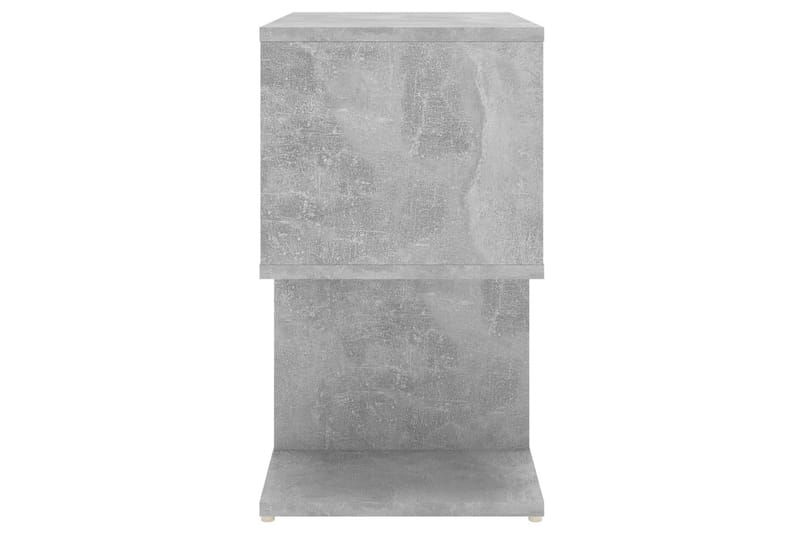 Nattbord betonggrå 50x30x51,5 cm sponplate - Grå - Møbler - Bord - Avlastningsbord - Sengebord & nattbord