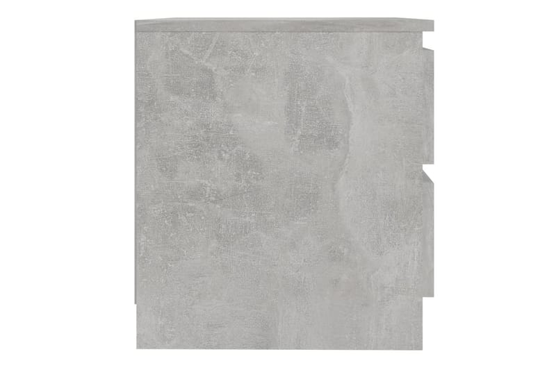 Nattbord betonggrå 50x39x43,5 cm sponplate - Grå - Møbler - Bord - Avlastningsbord - Sengebord & nattbord