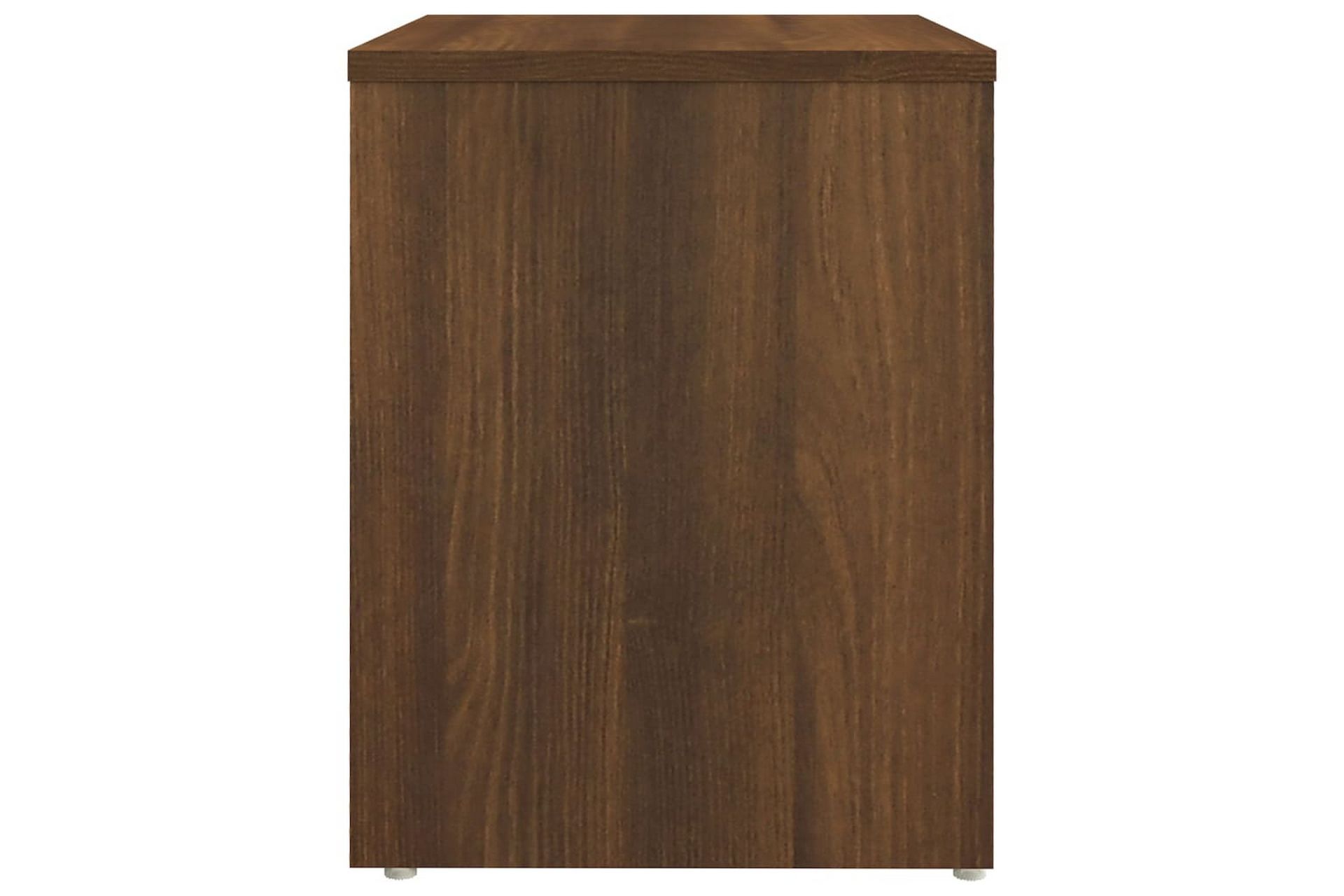 Nattbord brun eik 40x30x40 cm konstruert tre - Brun - Møbler - Bord - Avlastningsbord - Sengebord & nattbord