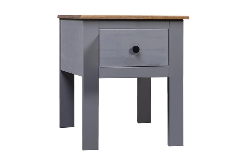 Nattbord grå 46x40x57 cm furu Panama Range - Grå - Møbler - Bord - Avlastningsbord - Sengebord & nattbord