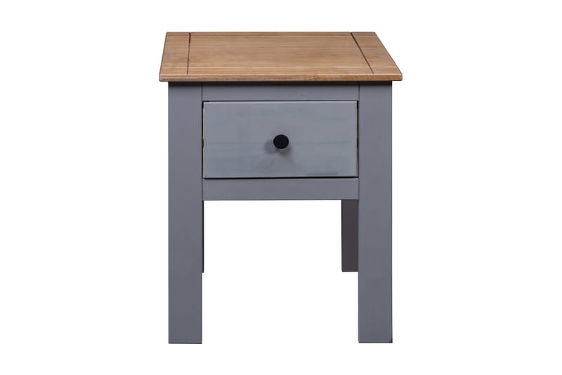 Nattbord grå 46x40x57 cm furu Panama Range - Grå - Møbler - Bord - Avlastningsbord - Sengebord & nattbord