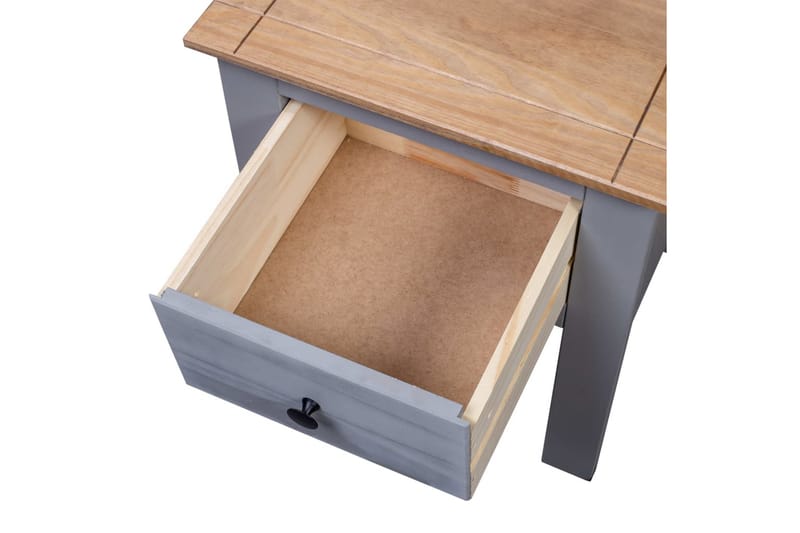 Nattbord grå 46x40x57 cm furu Panama Range - Grå - Møbler - Bord - Avlastningsbord - Sengebord & nattbord