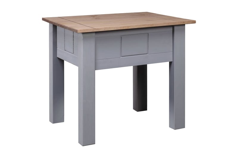 Nattbord grå 50,5x50,5x52,5 cm furu Panama Range - Grå - Møbler - Bord - Avlastningsbord - Sengebord & nattbord