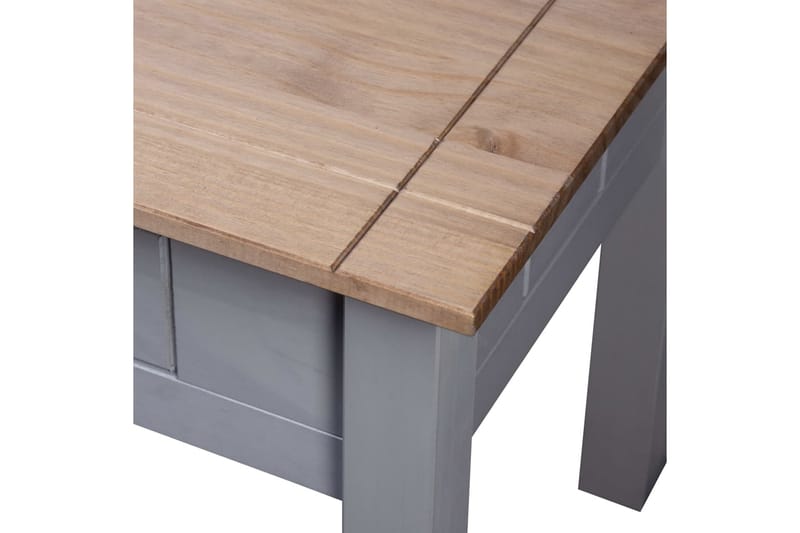 Nattbord grå 50,5x50,5x52,5 cm furu Panama Range - Grå - Møbler - Bord - Avlastningsbord - Sengebord & nattbord
