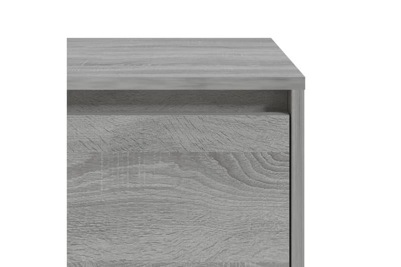 Nattbord grå sonoma eik 45x34x44,5 cm sponplate - Grå - Sengebord & nattbord