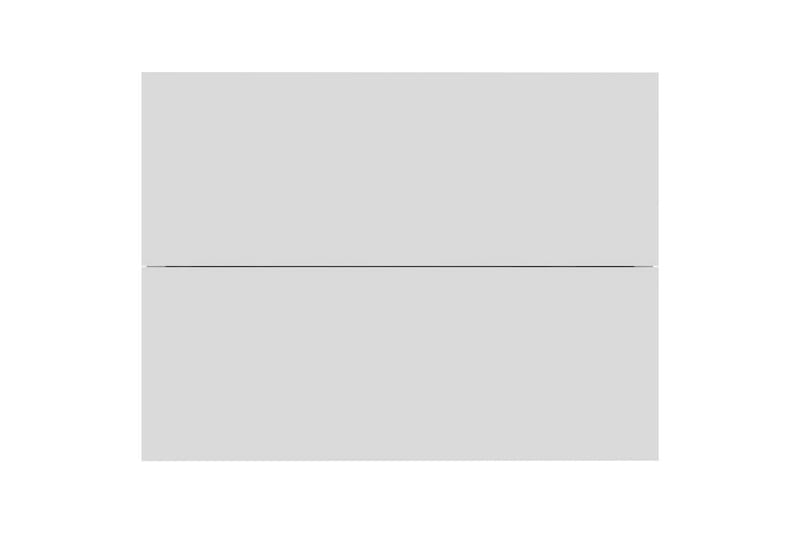 Nattbord høyglans hvit 40x30x30 cm sponplate - Hvit - Møbler - Bord - Avlastningsbord - Sengebord & nattbord