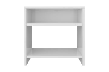 Nattbord høyglans hvit 40x30x40 cm sponplate - Hvit - Møbler - Bord - Avlastningsbord - Sengebord & nattbord