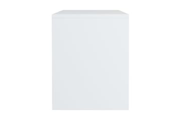Nattbord høyglans hvit 40x30x40 cm sponplate - Hvit - Møbler - Bord - Avlastningsbord - Sengebord & nattbord