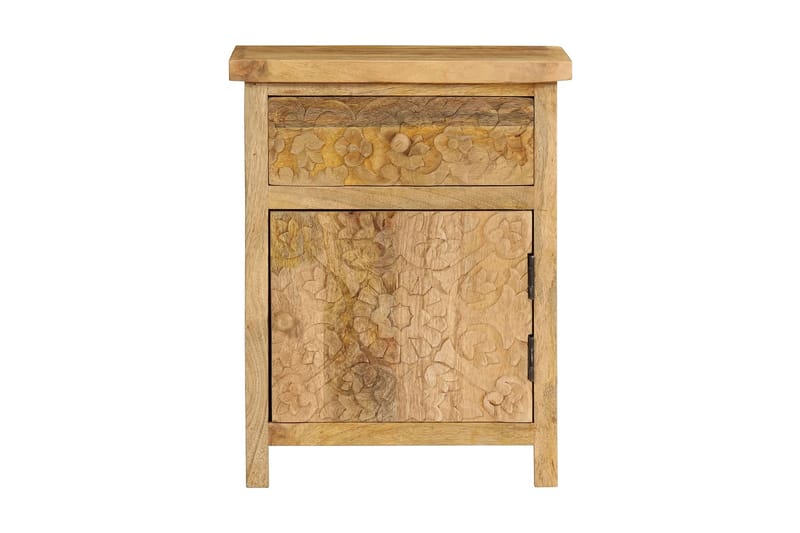 Nattbord heltre mango 40x30x50 cm - Møbler - Bord - Avlastningsbord - Sengebord & nattbord