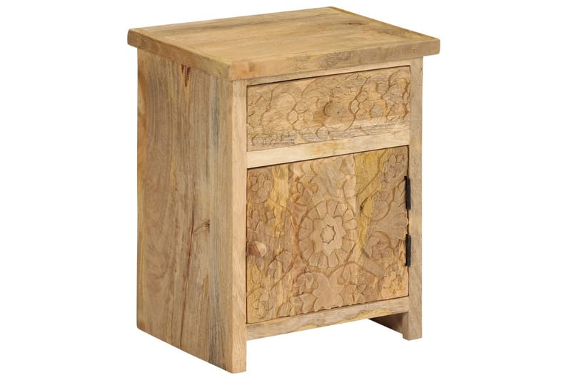Nattbord heltre mango 40x30x50 cm - Møbler - Bord - Avlastningsbord - Sengebord & nattbord