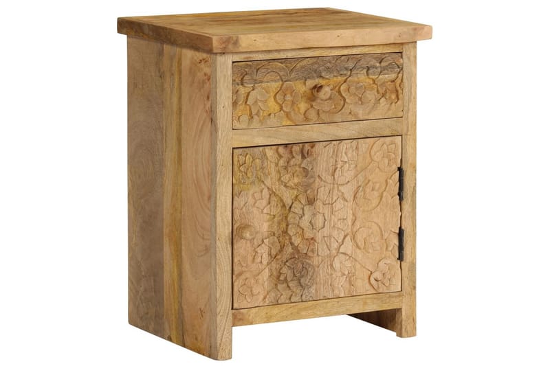 Nattbord heltre mango 40x30x50 cm - Møbler - Bord - Avlastningsbord - Sengebord & nattbord