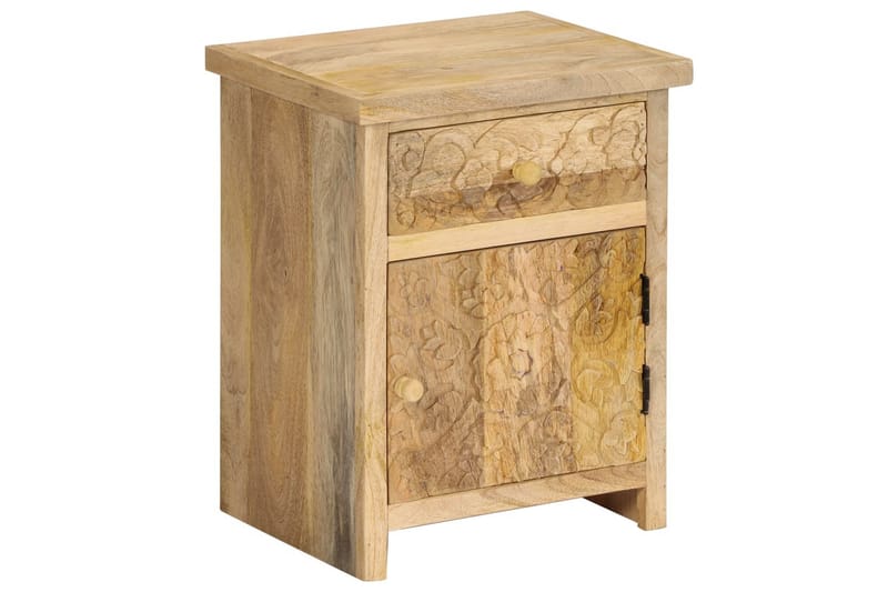 Nattbord heltre mango 40x30x50 cm - Møbler - Bord - Avlastningsbord - Sengebord & nattbord