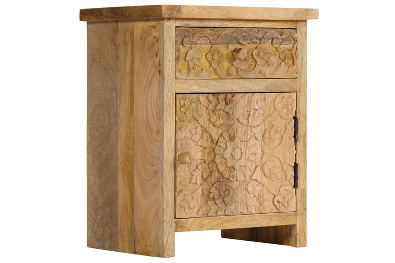 Nattbord heltre mango 40x30x50 cm - Møbler - Bord - Avlastningsbord - Sengebord & nattbord