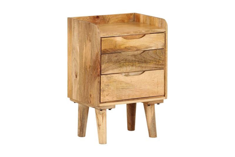 Nattbord heltre mango 40x30x59,5 cm - Møbler - Bord - Avlastningsbord - Sengebord & nattbord