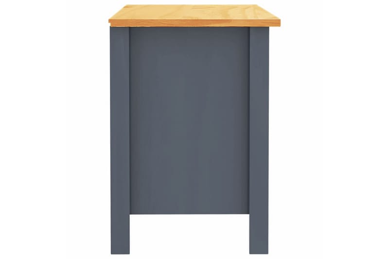 Nattbord Hill Range grå 46x35x49,5 cm heltre furu - Møbler - Bord - Avlastningsbord - Sengebord & nattbord