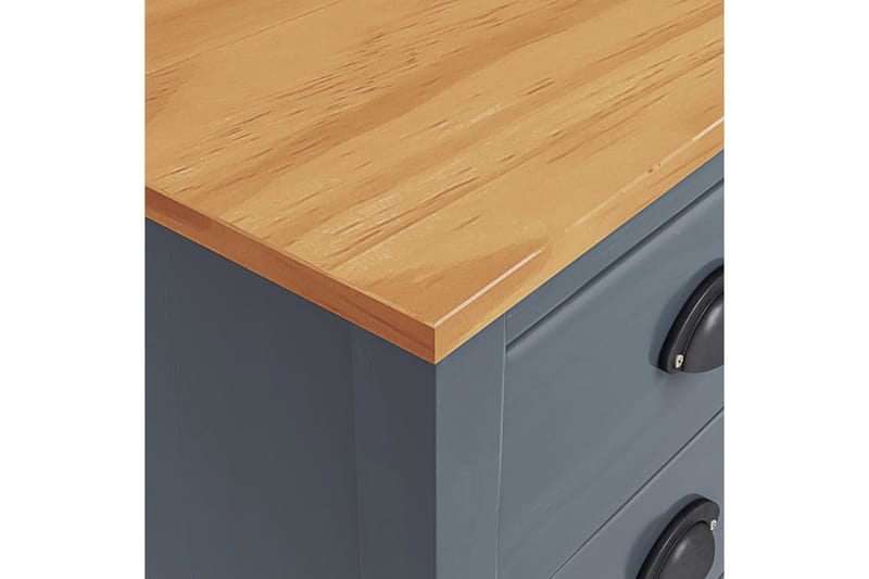 Nattbord Hill Range grå 46x35x49,5 cm heltre furu - Møbler - Bord - Avlastningsbord - Sengebord & nattbord