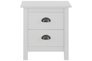 Nattbord Hill Range hvit 46x35x49,5 cm heltre furu - Møbler - Bord - Avlastningsbord - Sengebord & nattbord