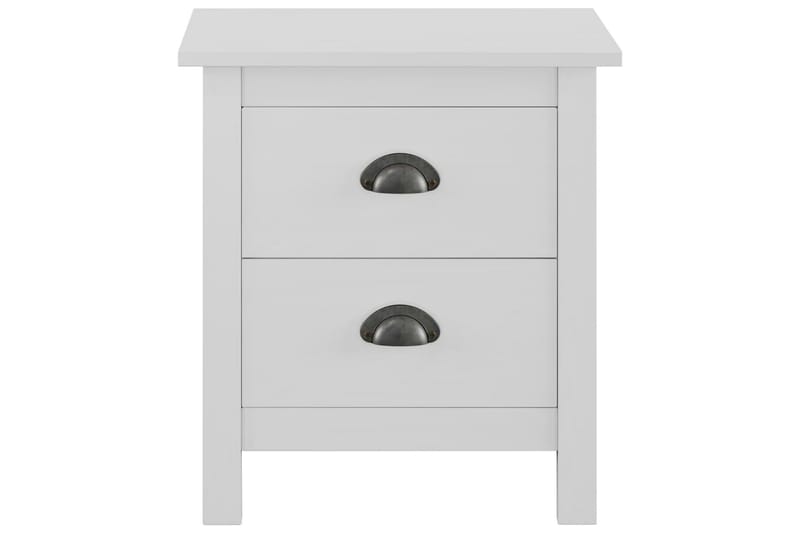 Nattbord Hill Range hvit 46x35x49,5 cm heltre furu - Møbler - Bord - Avlastningsbord - Sengebord & nattbord