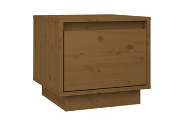 Nattbord honningbrun 35x34x32 cm heltre furu - Brun - Møbler - Bord - Avlastningsbord - Sengebord & nattbord