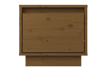 Nattbord honningbrun 35x34x32 cm heltre furu - Brun - Møbler - Bord - Avlastningsbord - Sengebord & nattbord