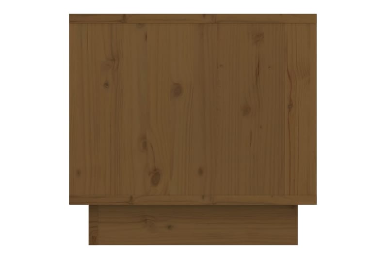 Nattbord honningbrun 35x34x32 cm heltre furu - Brun - Møbler - Bord - Avlastningsbord - Sengebord & nattbord