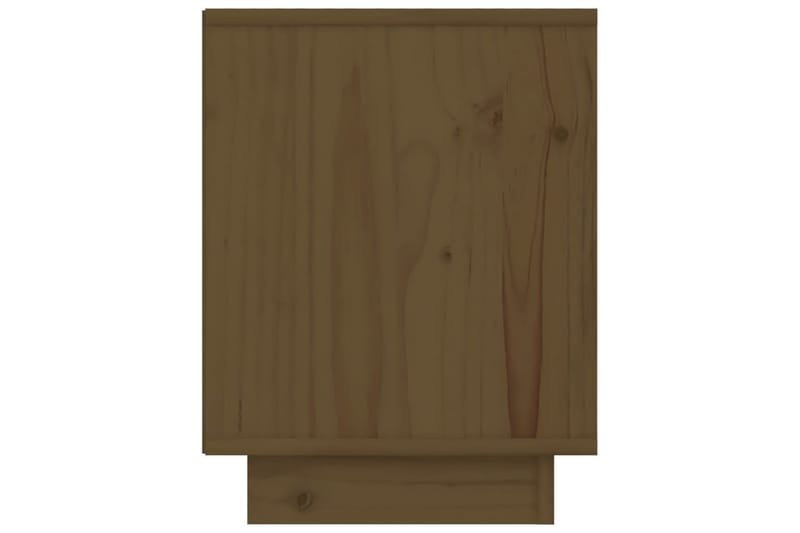 Nattbord honningbrun 40x30x40 cm heltre furu - Brun - Sengebord & nattbord