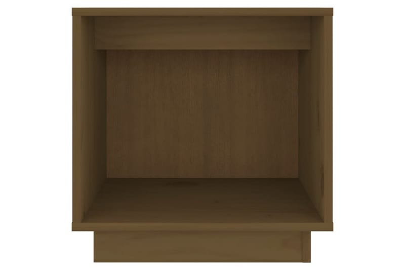 Nattbord honningbrun 40x30x40 cm heltre furu - Brun - Møbler - Bord - Avlastningsbord - Sengebord & nattbord