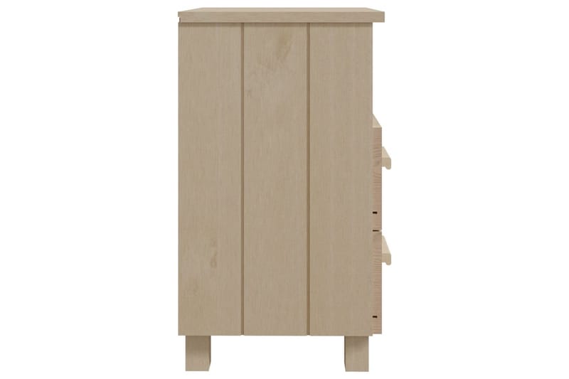 Nattbord honningbrun 40x35x62 cm heltre furu - Brun - Sengebord & nattbord