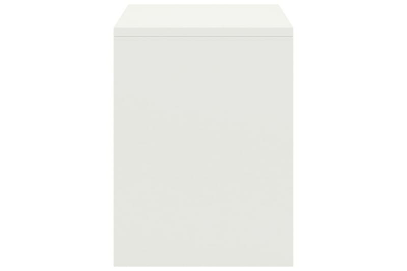 Nattbord hvit 35x30x40 cm heltre furu - Hvit - Møbler - Bord - Avlastningsbord - Sengebord & nattbord