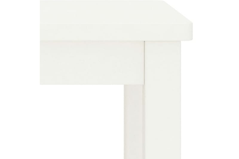 Nattbord hvit 35x30x47 cm heltre furu - Hvit - Møbler - Bord - Avlastningsbord - Sengebord & nattbord