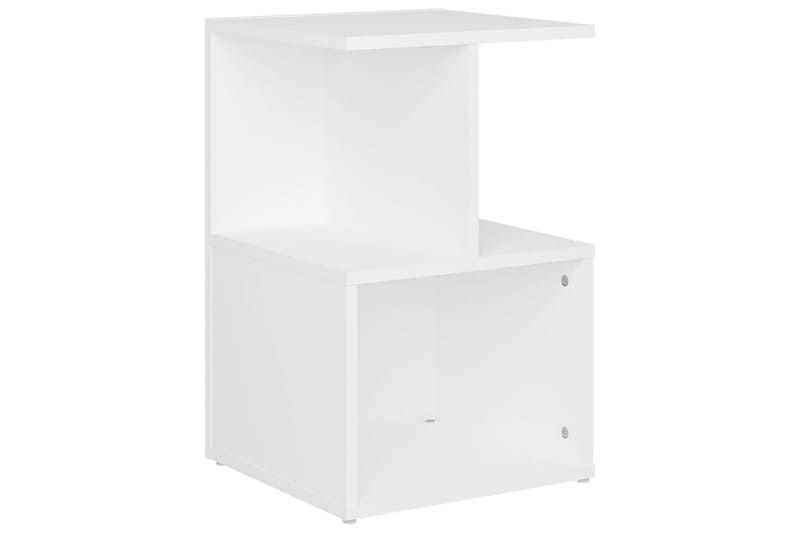 Nattbord hvit 35x35x55 cm sponplate - Hvit - Møbler - Bord - Avlastningsbord - Sengebord & nattbord