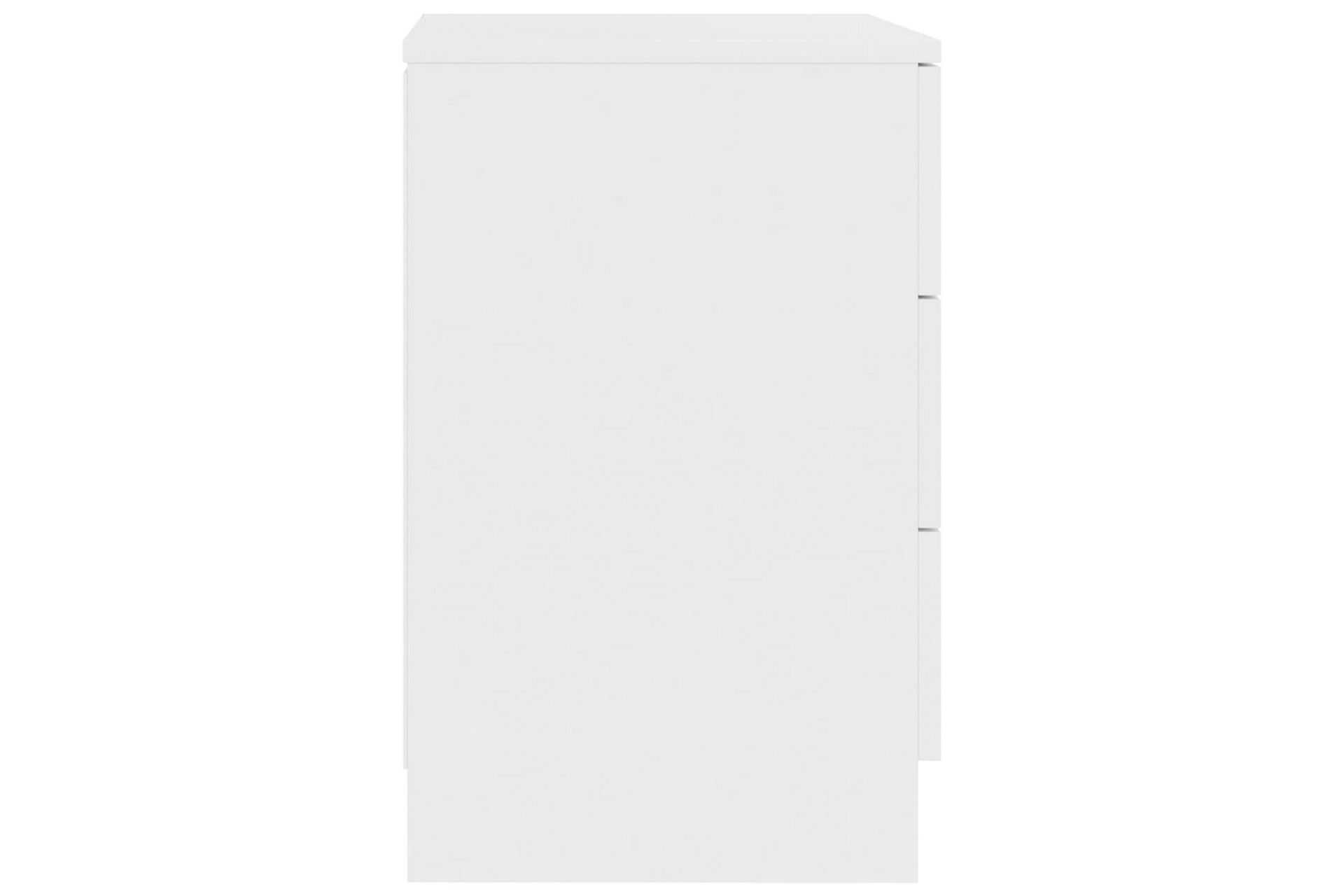 Nattbord hvit 38x35x56 cm sponplate - Hvit - Møbler - Bord - Avlastningsbord - Sengebord & nattbord