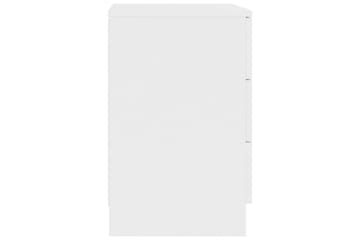 Nattbord hvit 38x35x56 cm sponplate - Hvit - Møbler - Bord - Avlastningsbord - Sengebord & nattbord