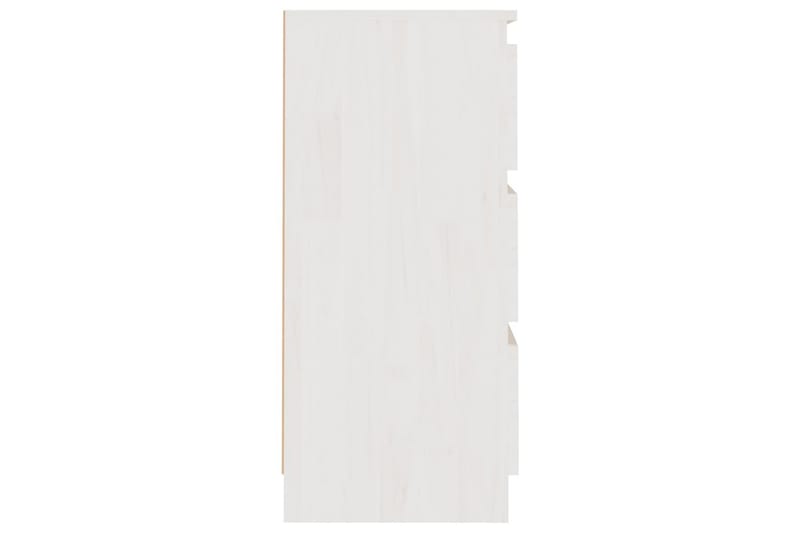 Nattbord hvit 40x29,5x64 cm heltre furu - Hvit - Møbler - Bord - Avlastningsbord - Sengebord & nattbord